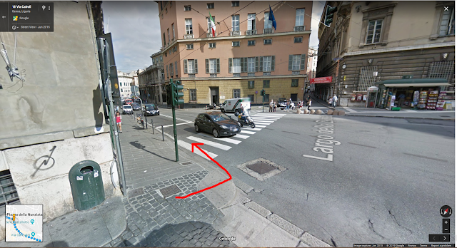 Fin de la Via Cairoli, on tourne à gauche pour emprunter la Via Paolo Emilio Brensa
