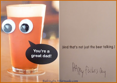 Fly on the Wall, a funny look at family life. The Father's Day card College Boy gave to his dad. | Presented on www.BakingInATornado.com | #funny #family