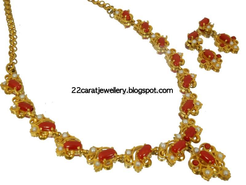 Coral necklace set,,,,,Indian necklace ,,,,jewellery