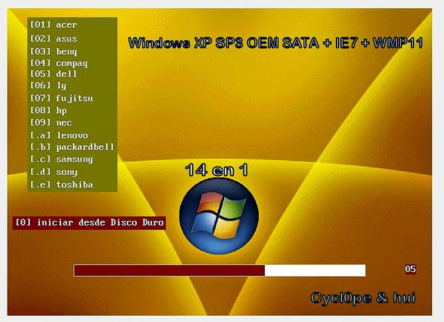 Windows XP SP3 OEM - ✅  Windows XP SP3 OEM (14 en 1) Español [ MG - MF +]