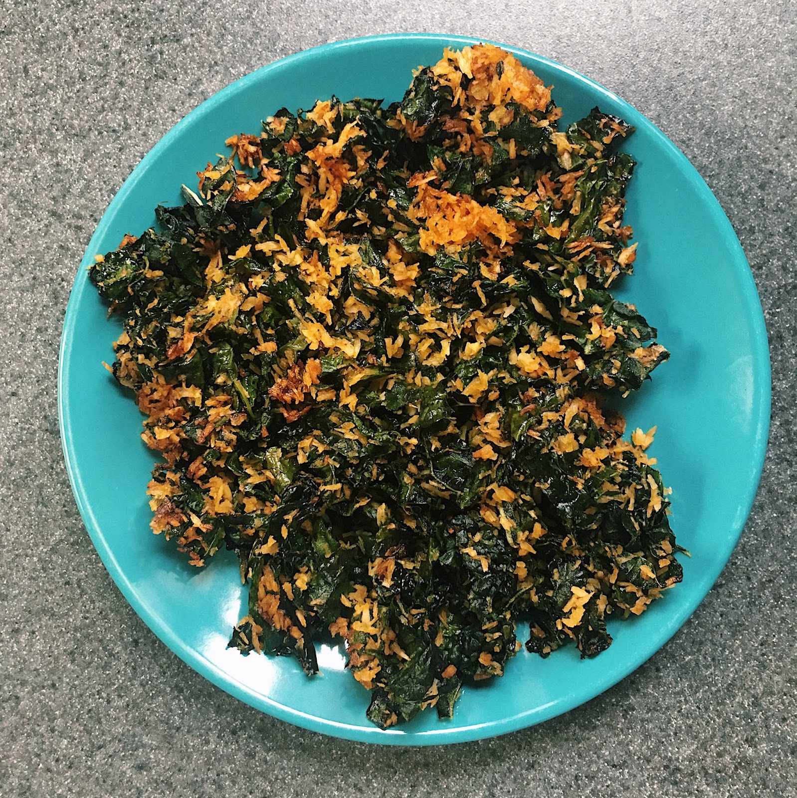 Recipe Crispy Coconut Kale Living, Learning, Eating