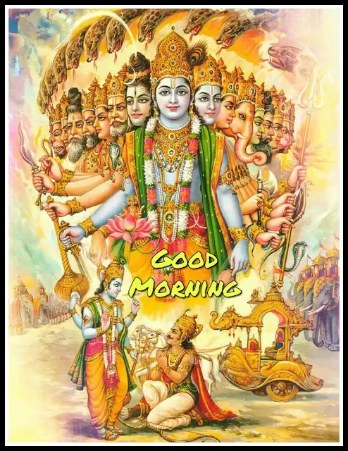 lord krishna good morning image