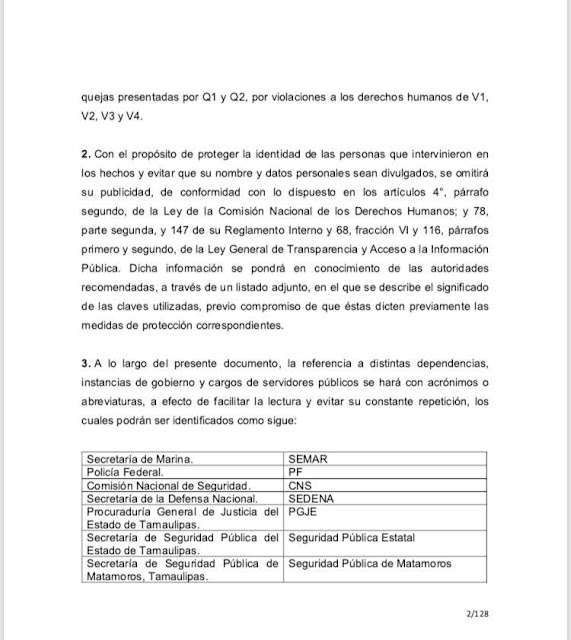 MATAMOROS: LETICIA SALAZAR SERÀ LLAMADA A CUENTAS POR DESAPARICION FORZADA DE 3 ESTADOUNIDENSES CNDH2