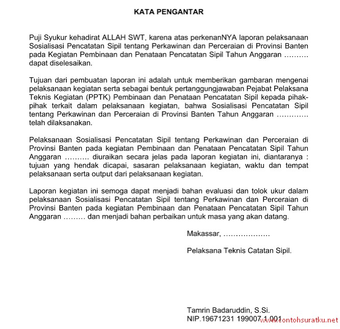 Download 10 Contoh Kata Pengantar Terbaik dan Terbaru Format Ms. Word