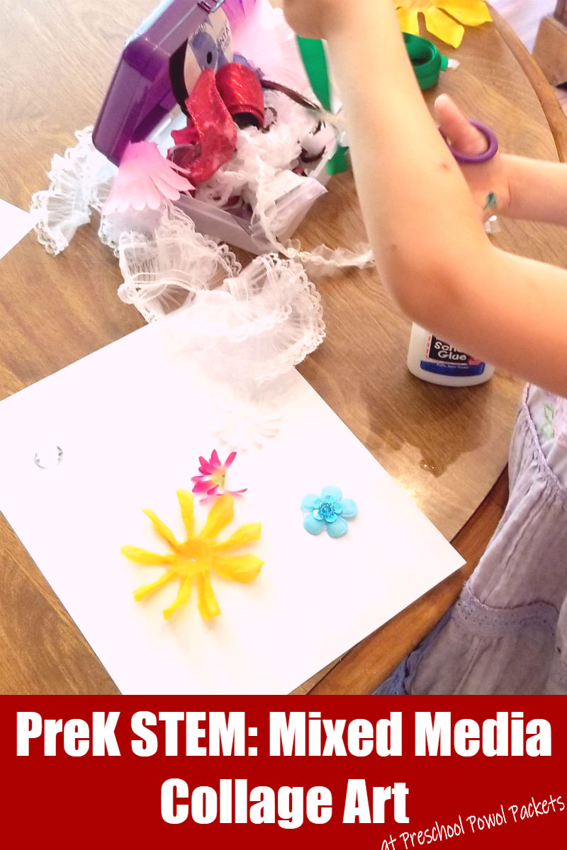 Preschool STEM Mixed Media Collage Art Preschool Powol Packets