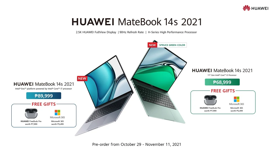 Laptop+ HUAWEI MateBook 14s 2021 with Mobile App Engine Up for Pre-Order in PH
