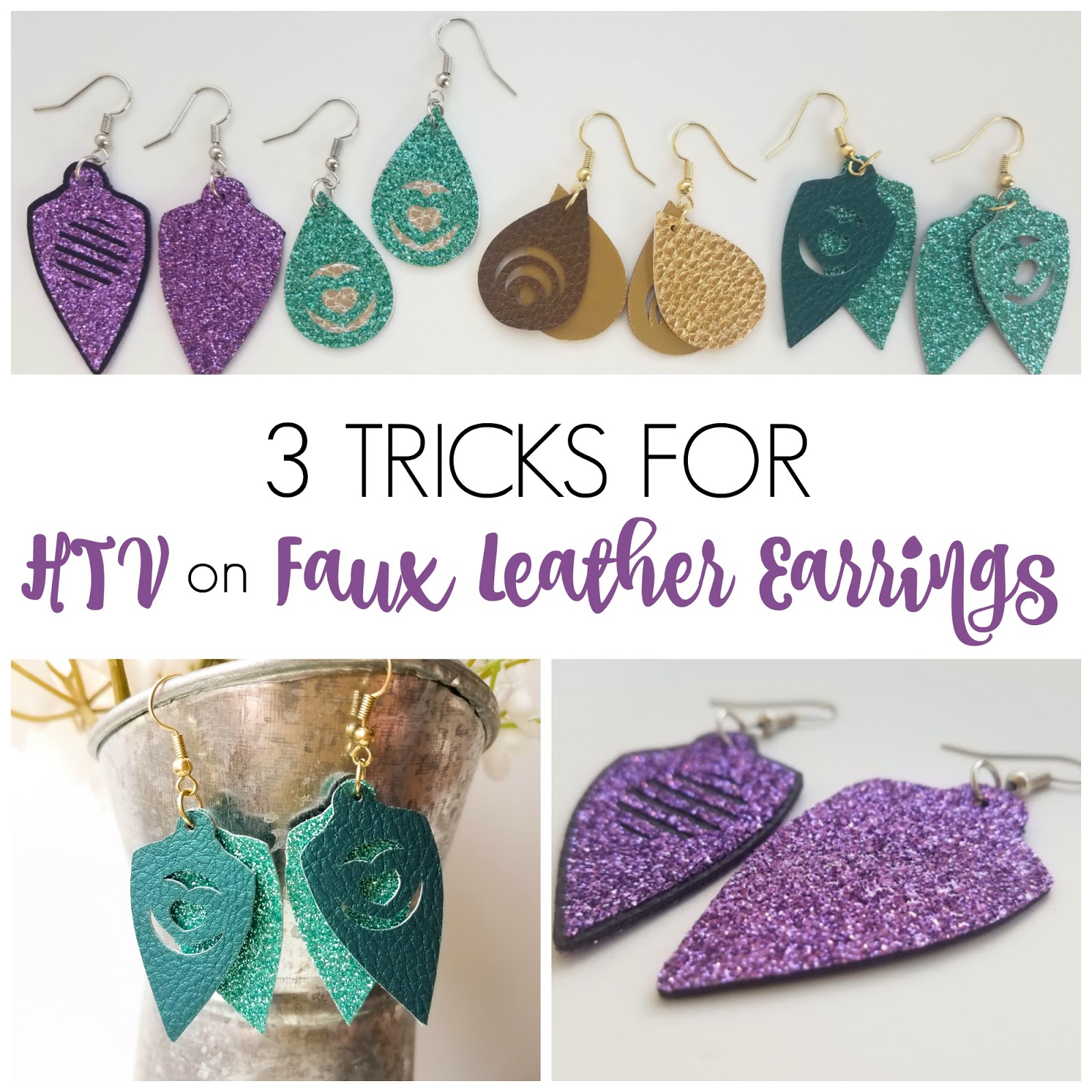 Faux Leather Earrings - Blink Juwele™ 15% Off your first Order