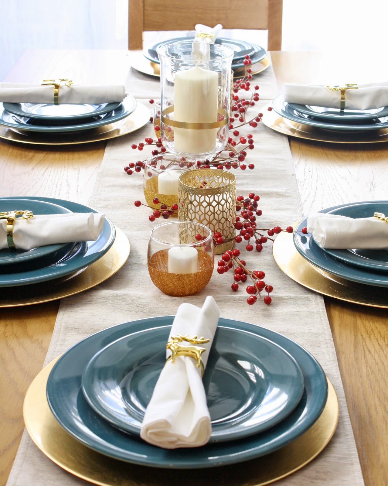 Mid Mod Inspirations: Twelve Days of DIY Christmas- Day 2- Gold Table ...