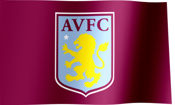 The waving flag of the Aston Villa F.C. (Animated GIF)