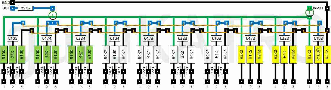 10 Channel Equalizer Transistor | guruKATRO
