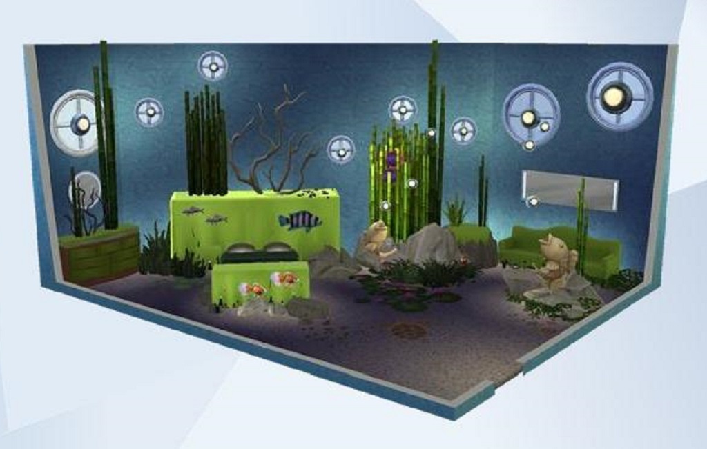 Under The Sea Room & House Collection The Sims 4 _ P1 SIMS4 Clove share Asia Tổng hợp Custom