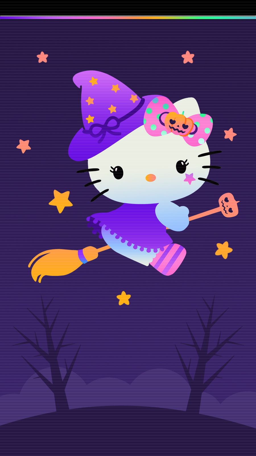 Kanao tsuyuri wallpaper hd,iphone ,android Cute Walls ♡: Hello kitty Halloween wallpaper set