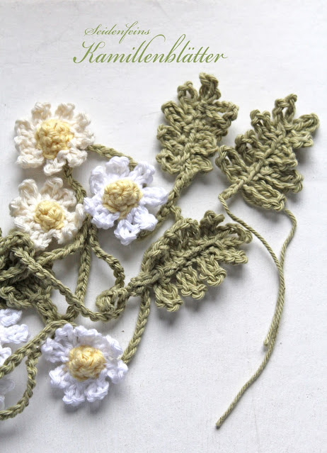 Kamillen Girlande häkeln * Tutorial * crochet camomile garland
