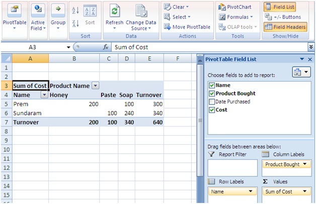 Pivot table case study picture