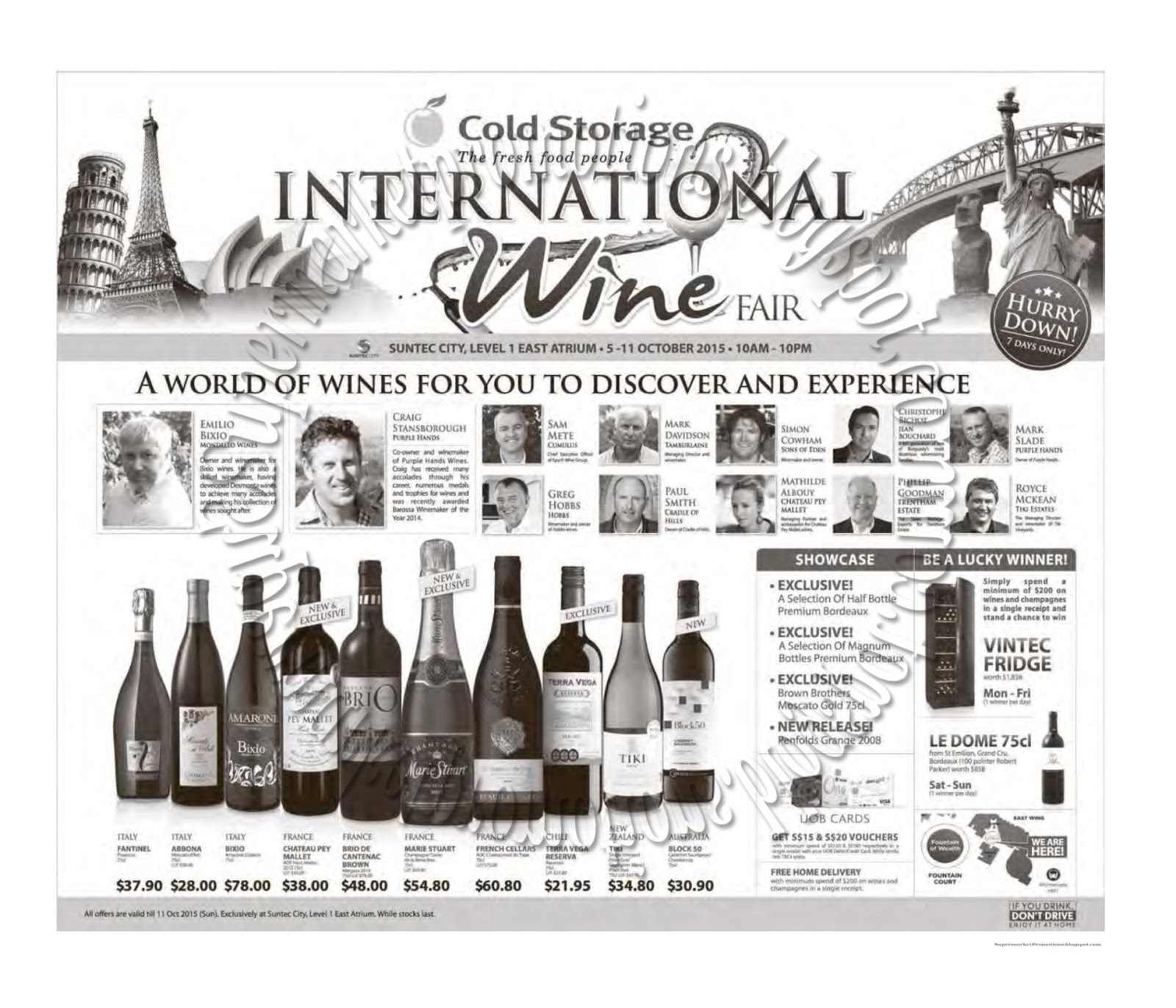 Cold Storage International Wine Fair 05 11 October 2015 Supermarket