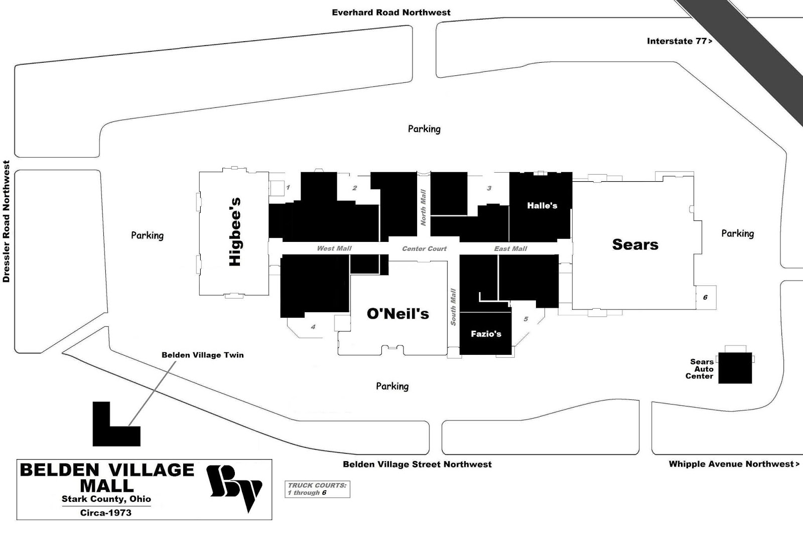 Belden Village Mall Store Map Mall Hall Of Fame