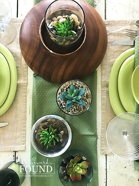 decorating with succulents, succulents, cacti, boho decor, boho style, home decor, diy, diy home decor, fall home decor, fall decorating, tablescapes, fall tablescape, entertaining, party decor, faux succulents,  tutorial, crafting, salvaged upcycled, repurposed, trash to treasure, fall, transitional