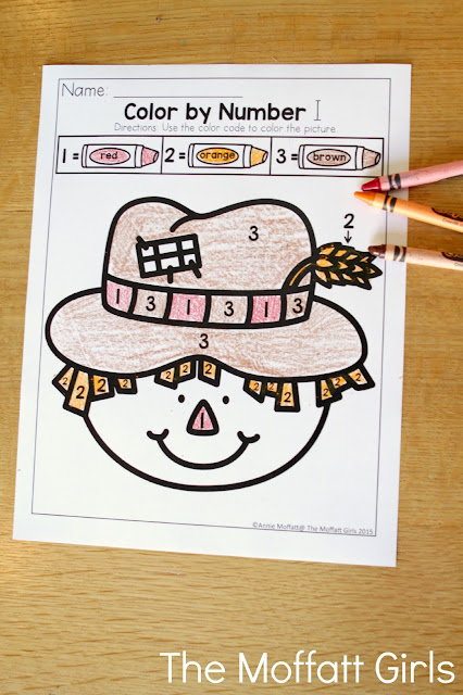 Teach number concepts, colors, shapes, letters, phonics and so much more with the October NO PREP Packet for Preschool!