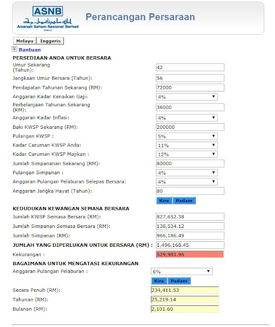 Retirement Planning Calculator Malaysia oh Retirement Planning