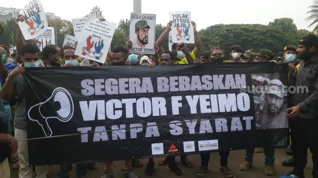 Muncul Ormas Tandingan Saat Aksi Demo Mahasiswa Papua di Jakarta, Teriak Kata-kata Rasis
