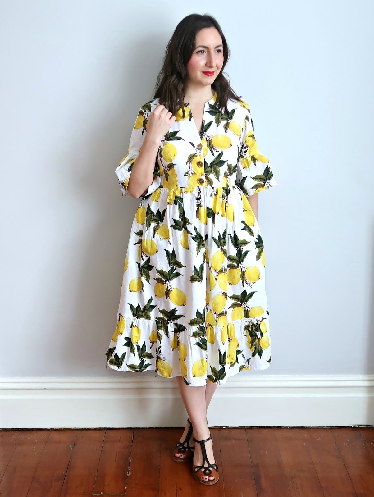 Lemon Myosotis Dress - A Stitching Odyssey