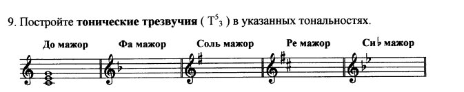 построить главные трезвучия в тональностях. трезвучие до мажор. тоническое трезвучие в тональности до мажор. построить главные трезвучия в тональностях. обращение до мажорное трезвучие.