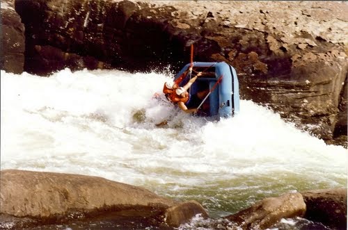 Rafting Pillow Rock Rapid on the Upper Gauley