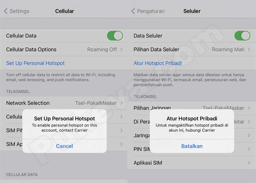 Cara Atur Hotspot Di Iphone Cara mengatasi personal hotspot iPhone