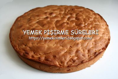 fırında havuçlu kek pişirme süresi | YEMEK PİŞİRME SÜRELERİ