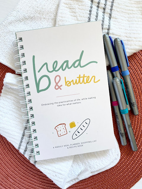 Bread & Butter Meal Planner with pens