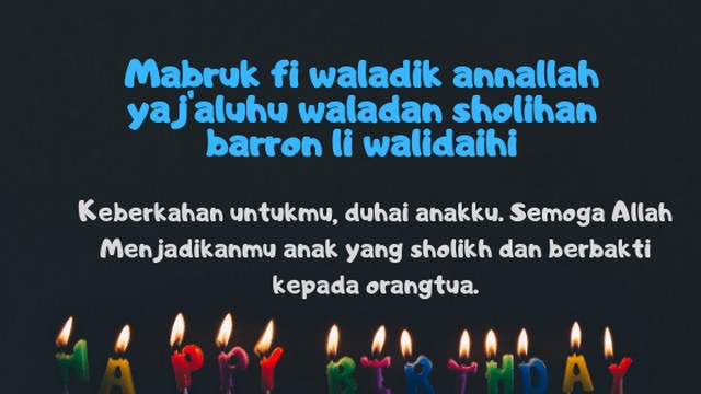 Gambar Ucapan Ulang Tahun Untuk Anak Islami - Gambar Kehidupan