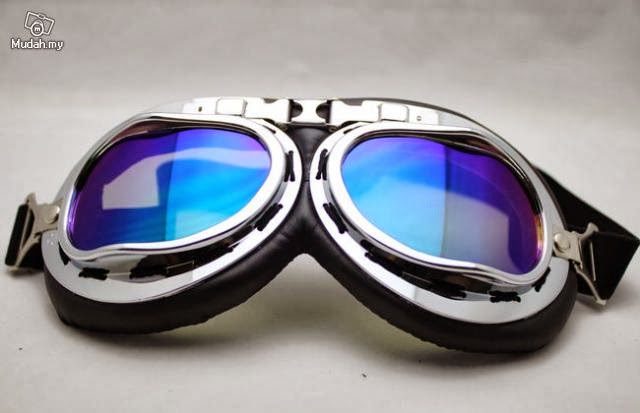 Motorcycle Scooter Goggle Eyewear Colored Lens A-0
