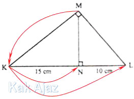 Cara menentukan rumus segitiga siku-siku yang sebangun