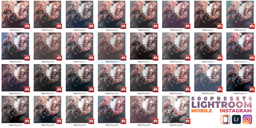 Presets Collections Premium – 500 Presets Lightroom Mobile (DNG)
