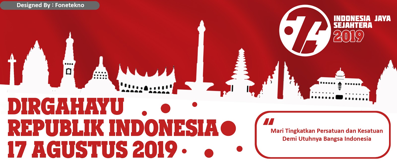 Download Gratis Banner Spanduk HUT RI 74 Tahun 17 Agustus