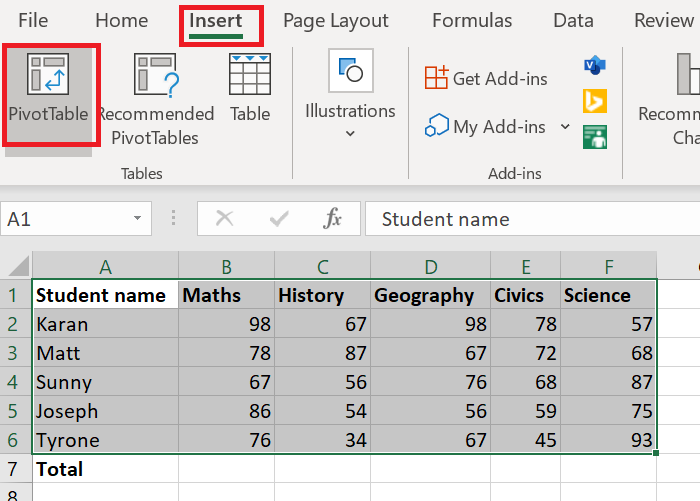 Как создать сводную таблицу в Excel