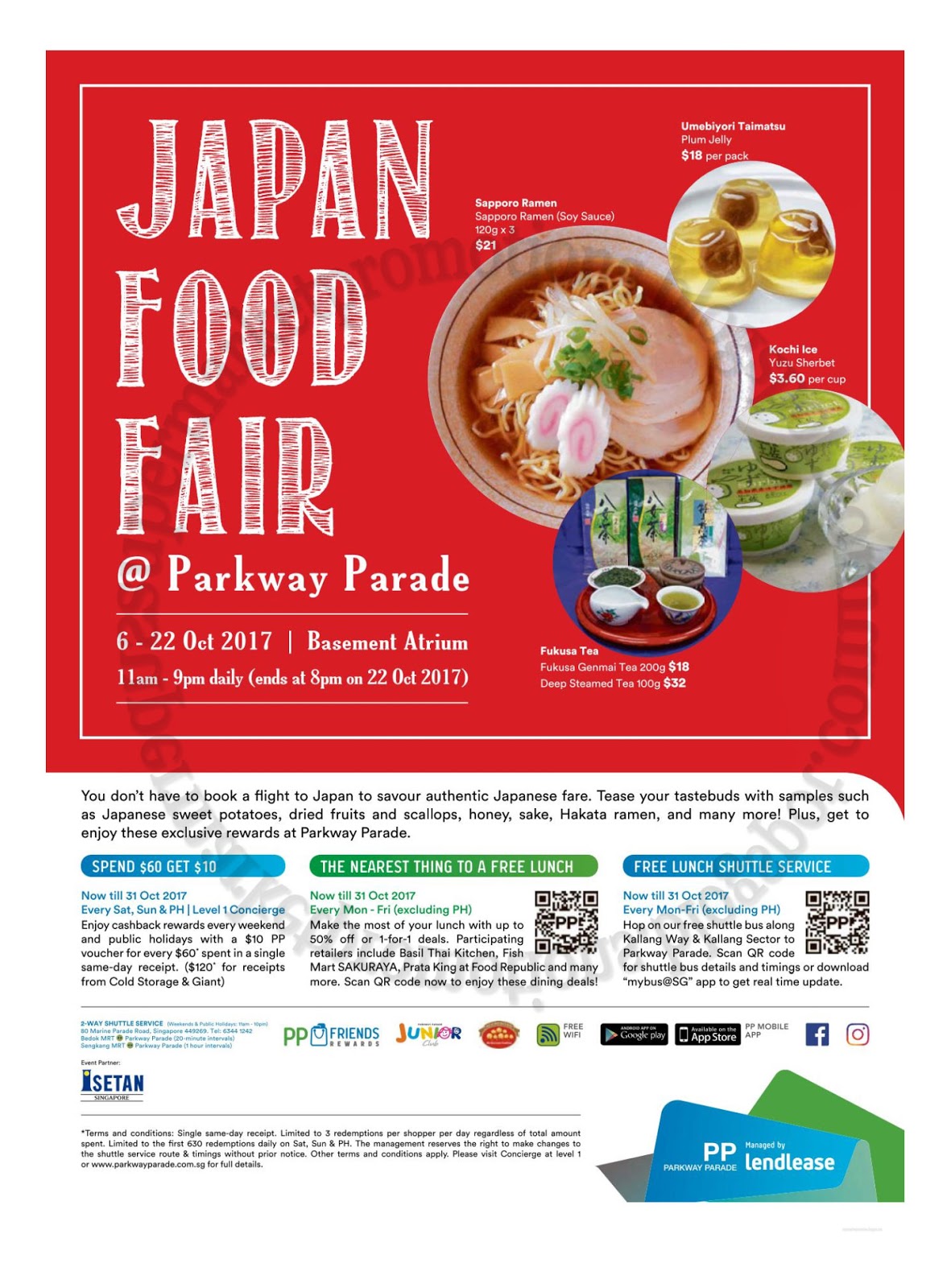 Parkway Parade Japan Food Fair 06 22 October 2017 Supermarket Promotions