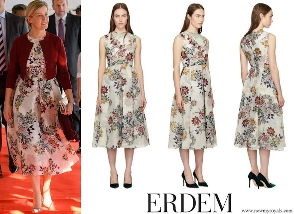 Countess Sophie wore Erdem White Ailie Dress