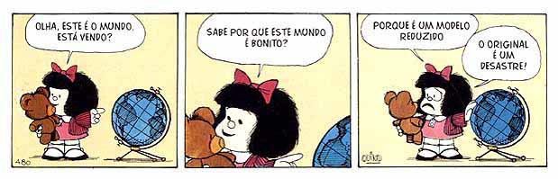 Blog de Geografia: Questão de Geografia - Mafalda é um personagem  idealizado pelo cartunista argentino, Quino. Na tirinha abaixo a menina: