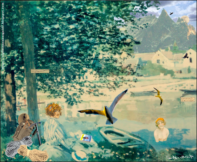 Claude Monet, Au bord de l'eau, Bennecourt - 1868