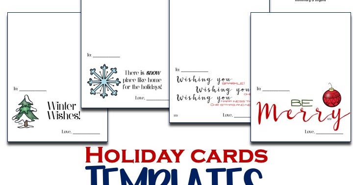 Holiday Card Templates - teaching elementary & beyond