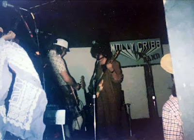 Molly Cribb band on stage at The Filling Station Saloon... Wallington, New Jersey 1977/1978