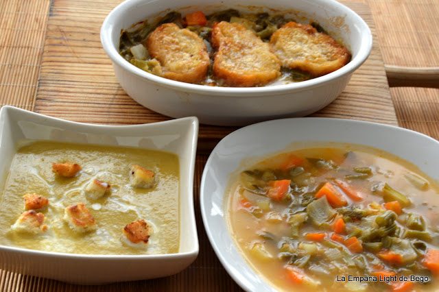 3x1 Receta De Sopa De Verduras-sopa Gratinada Y Crema De Verduras
