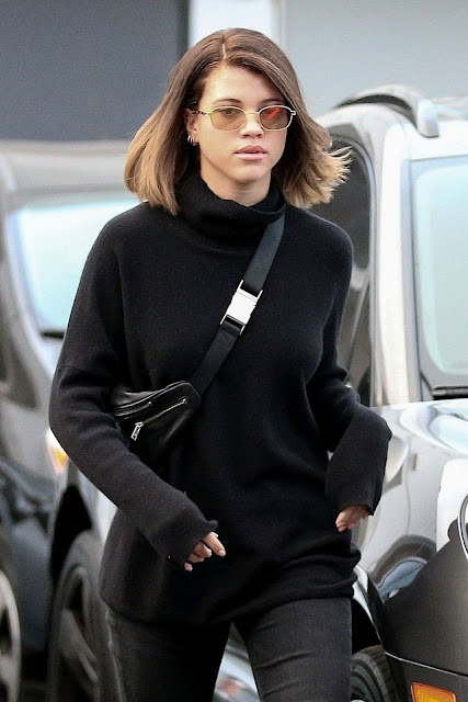 Sofia Richie Images Leaving Meche Salon In West Hollywood - Hollywood