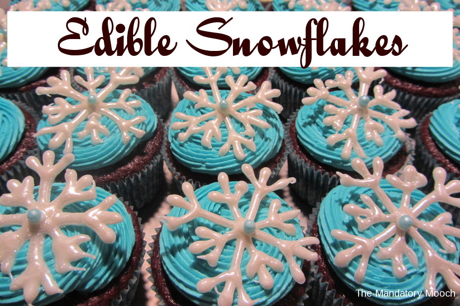 Edible Snowflakes - The Mandatory Mooch - Sugar Bee Crafts