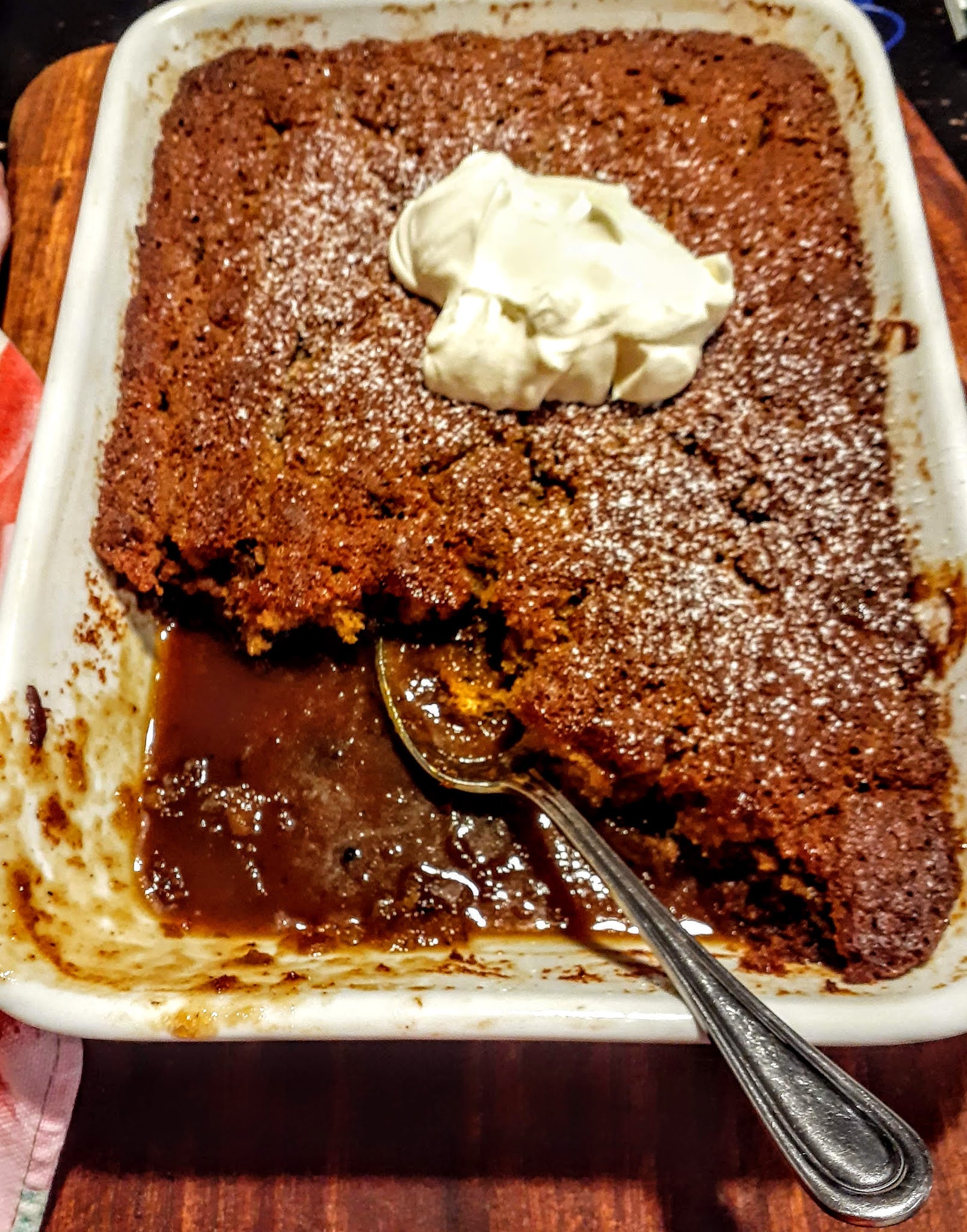 HAPPY RETIREE'S KITCHEN Selfsaucing Sticky Date Pudding Traybake