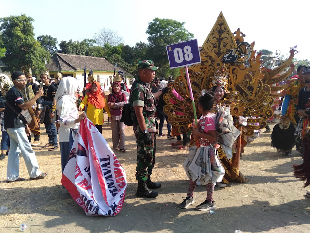 Semarak HUT RI 74 Babinsa Koramil Ceper Bersama Warga Ngawonggo Ceper