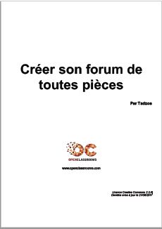 Créer son forum de toutes pièces  Openclassrooms  BiblioSciences