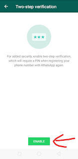 WhatsApp Two Step Verification kaise kare