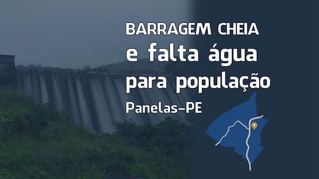 Barragem cheia e falta água para a população Barragem cheia e falta água para a população
